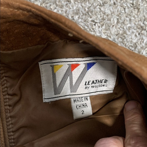 Leather by Wilsons Tan Genuine Leather Pencil Skirt Size 2 - Picture 8 of 8